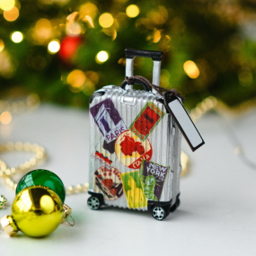 Игрушка на елку "Чемодан" 9,5 см