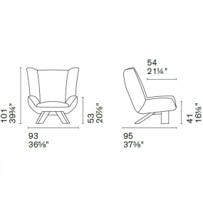 Кресло Calligaris Dalia CS3454, Sand