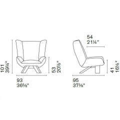 Кресло Calligaris Dalia CS3454, Sand