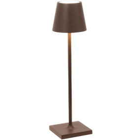 Лампа настольная Zafferano Poldina Pro Micro 27,5 см, коричневая