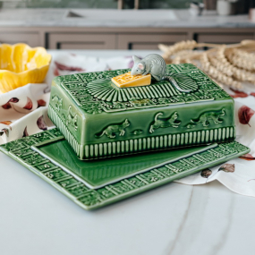 Блюдо для сыра с крышкой Queijeiras 30,5х22,5 см