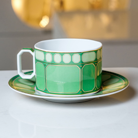 Чашка чайная с блюдцем Signum Fern 260 мл