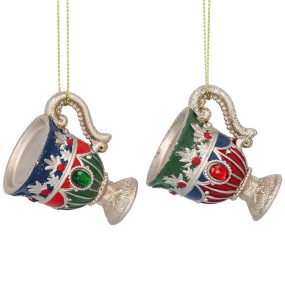 Игрушка на елку "Кубок" 4 см, в ассортименте