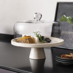 Блюдо сервировочное на ножке Manufacture Travertine 28 см