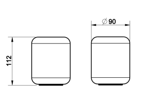 Стаканчик Gessi Goccia 38034.031, белый