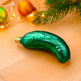 Игрушка на елку "Огурец" 10,5 см
