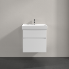 Тумба с раковиной Villeroy & Boch Collaro 60х47, подвесная, Glossy White