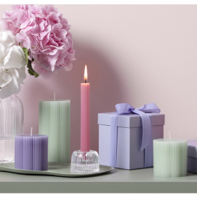 Свеча Fleur Accessoires 7,5 см, лиловая