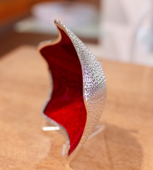 Чаша декоративная "Звезда" 17х6 см, красная