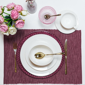 Салфетка под тарелку Breeze 35х50 см, цвет ягодный