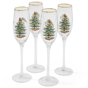 Набор бокалов для шампанского Christmas Tree 250 мл, 4 шт