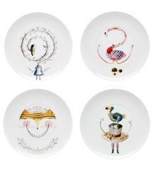 Набор тарелок десертных Tea With Alice 22,9 см, 4 шт