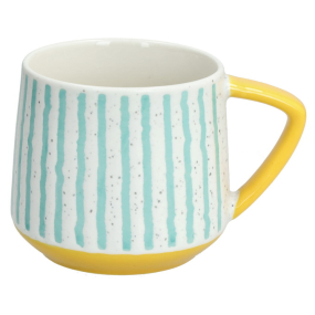 Кружка Holidays 400 мл, цвет ручки желтый