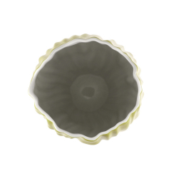 Ваза Kaiser Spirulina 30 см, желтая