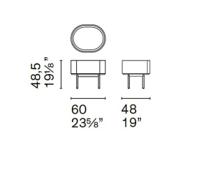 Тумба Calligaris Lake CS6076-5, Canaletto Walnut
