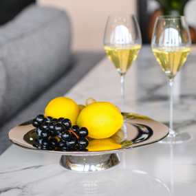 Блюдо для торта на ножке Oro E Argento 30,5 см, цвет серебро