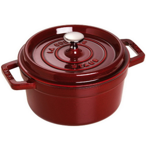 Кокот круглый La Cocotte 28 см / 6,7 л, гранатовый