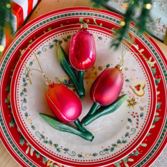 Елочная игрушка "Тюльпан" 9,5 см, в ассортименте