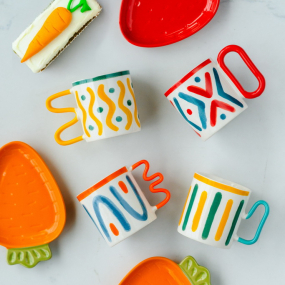 Кружка Vietri 300 мл, цвет ручки желтый