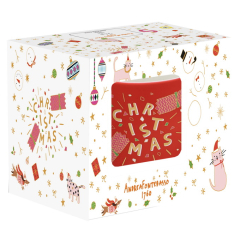 Кружка Christmas 350 мл, красная