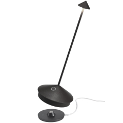 Лампа настольная Zafferano Pina Pro 29 см, черная