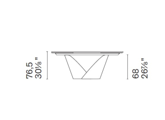 Стол Calligaris Calla 200(296)х100 CS4159-S, Calacatta Paonazzo
