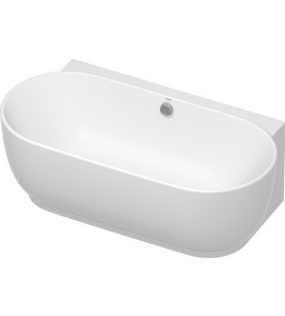 Ванна пристенная Duravit Luv 180х95, из камня DuraSolid®, матовая