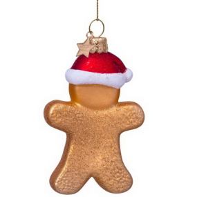 Елочная игрушка "Человечек пряничный" 8,5 см