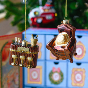 Елочная игрушка "Коктейльный бар" 8 см