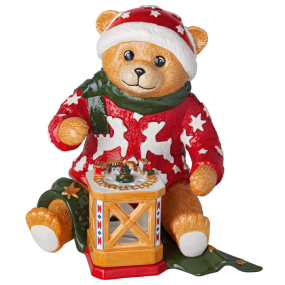 Фигурка Villeroy & Boch Christmas Toy's Memory "Медвежонок с фонарем" 25 см
