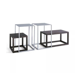 Стол журнальный Cassina Note 39х39, алюминий