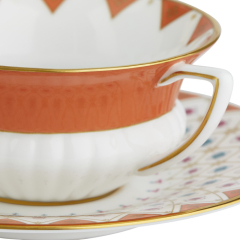 Чашка чайная с блюдцем Peony Diamond 150 мл