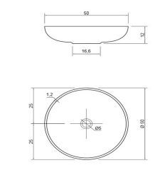Раковина Antonio Lupi Verso, 50х50, из Flumood, с клапаном, белый матовый