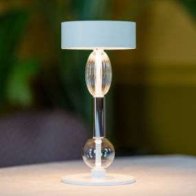 Лампа настольная Zafferano Royal Family Wi-Fi Pro 28 см, белая