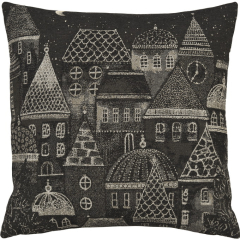 Чехол для подушки декоративной Notte Santa 45х45 см, цвет антрацит