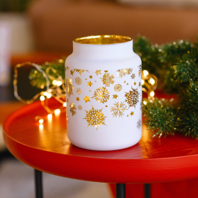 Подсвечник "Снег" Christmas Snowfall 14 см