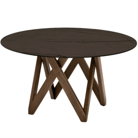 Стол Calligaris Cartesio 140х140 CS4092, Smoke / Bronze