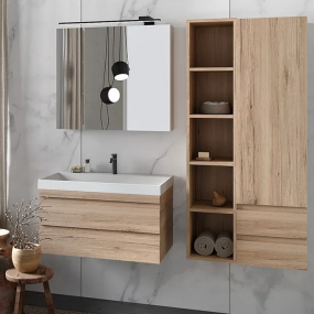 Тумба с раковиной Kolpa-San Naomi OUN 70 NW, 70х45, подвесная, дерево