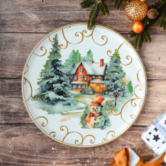 Блюдо для торта "Snowman" 31 см