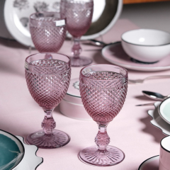 Набор бокалов для воды Bicos Pink 280 мл, 4 шт
