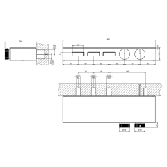 Внешняя часть Gessi HI-FI 63024.030 смесителя термостатического, медь PVD