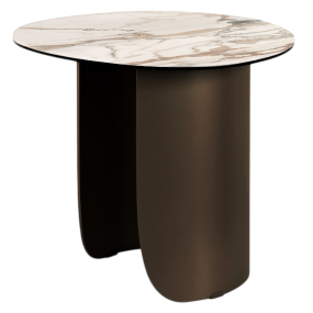 Стол журнальный Calligaris Twins 53х48 CS5156-A, Calacatta Paonazzo