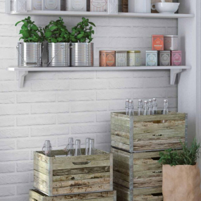 Керамогранит Rondine Tribeca 6х25, White, 9,5 мм