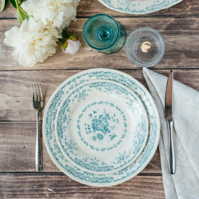 Тарелка салатная Rose Turquoise 20,7 см