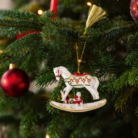 Елочная игрушка "Лошадь-качалка" Christmas Classics 11х9 см