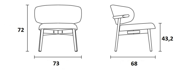 Кресло Calligaris Oleandro CS3452, Sand