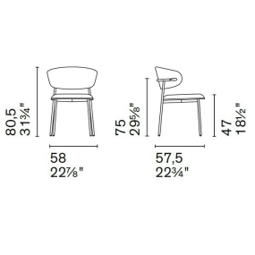 Стул Calligaris Oleandro CS2031, Hemp