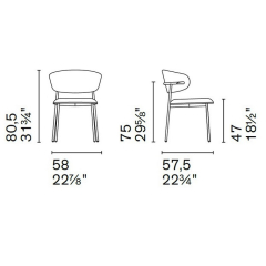 Стул Calligaris Oleandro CS2031, Hemp
