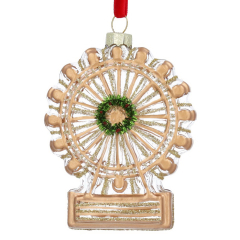 Елочная игрушка "Колесо обозрения London Eye" 8 см