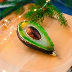 Новогодняя игрушка "Авокадо" 11,5 см